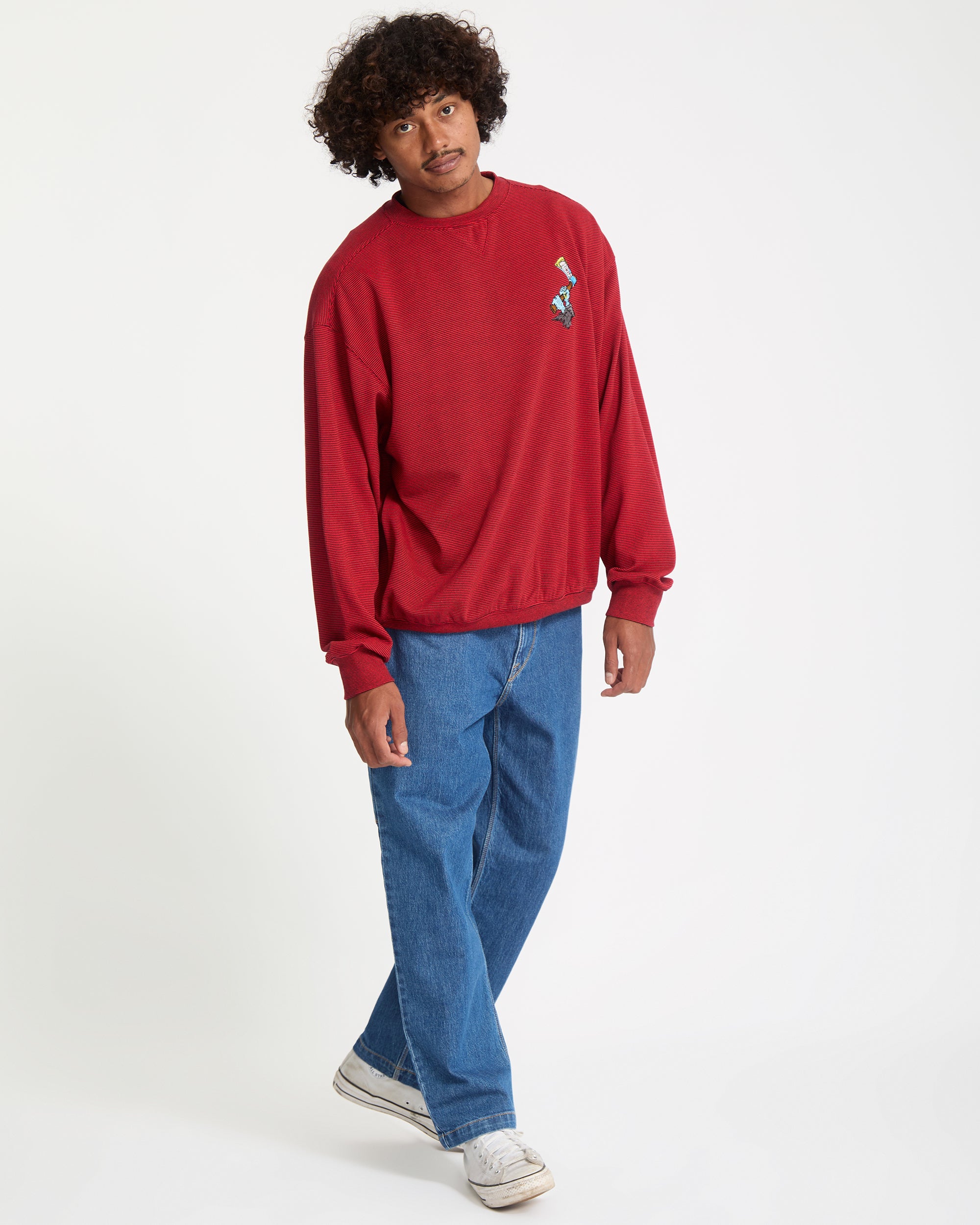 J.J. Villard Sweatshirt - Lifeguard Red - Volcom EU – Volcom Europe