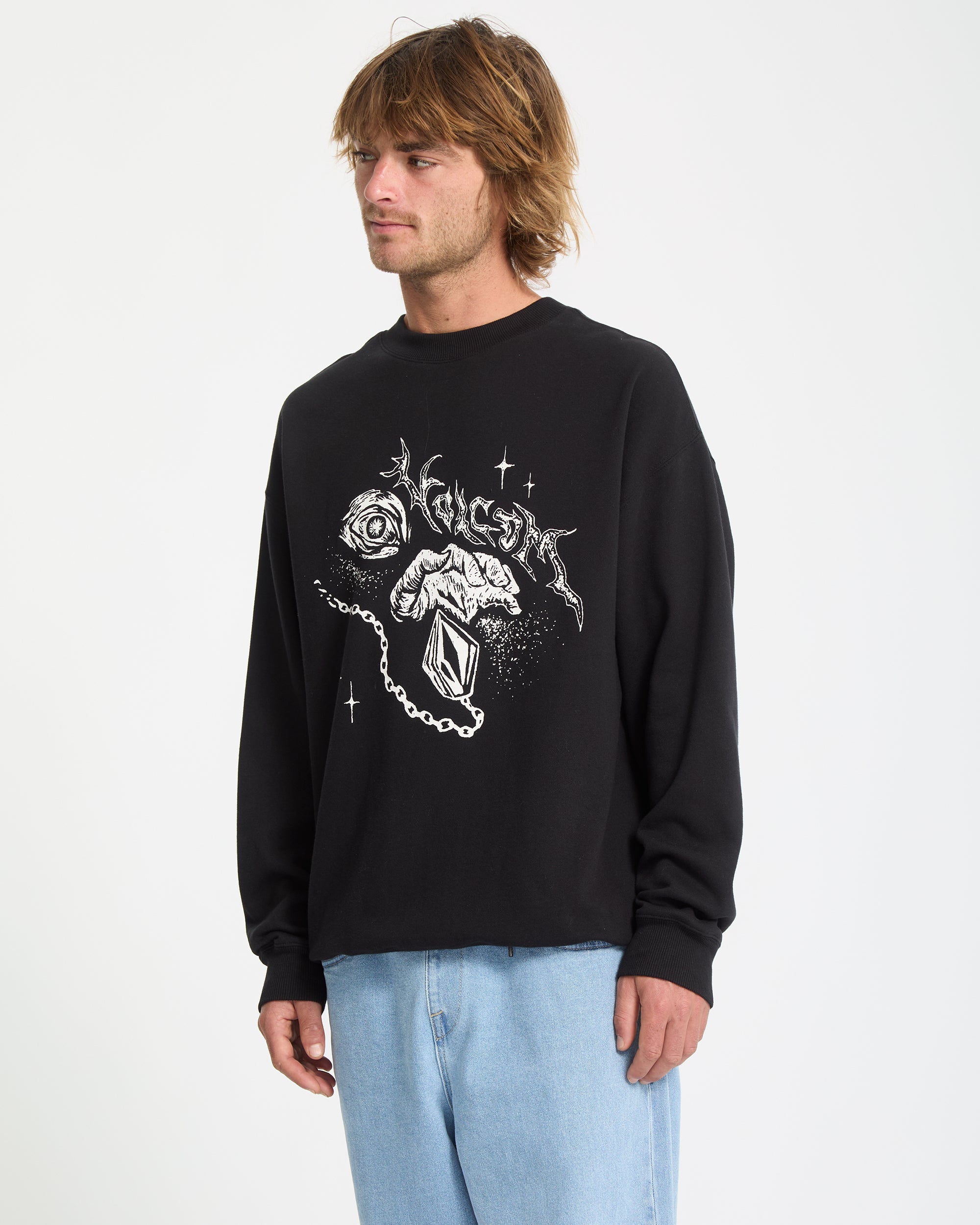 Recto Verso Sweatshirt - Black - Volcom EU – Volcom Europe