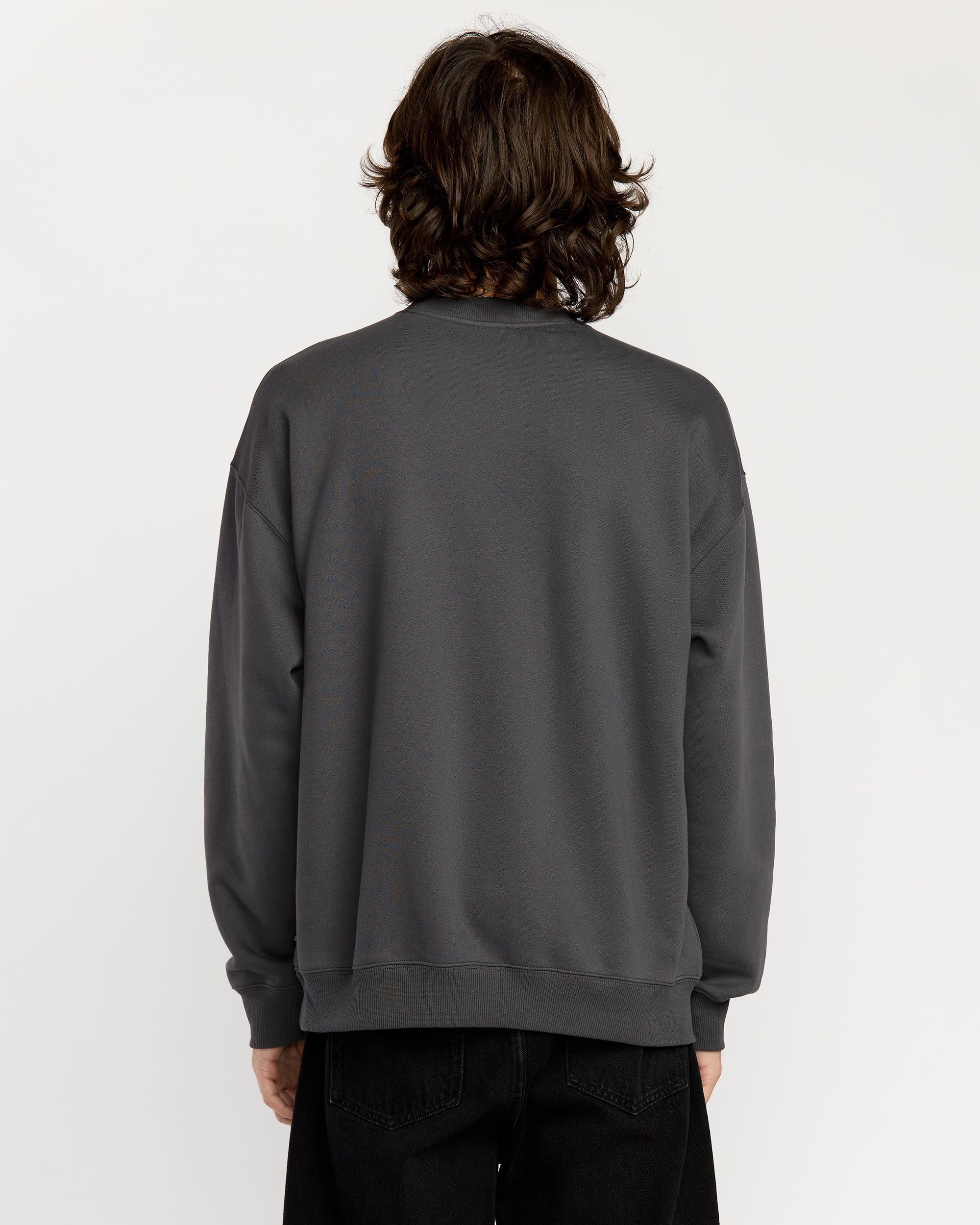 Single Stone Sweatshirt - Asphalt Black - Men - Volcom EU – Volcom