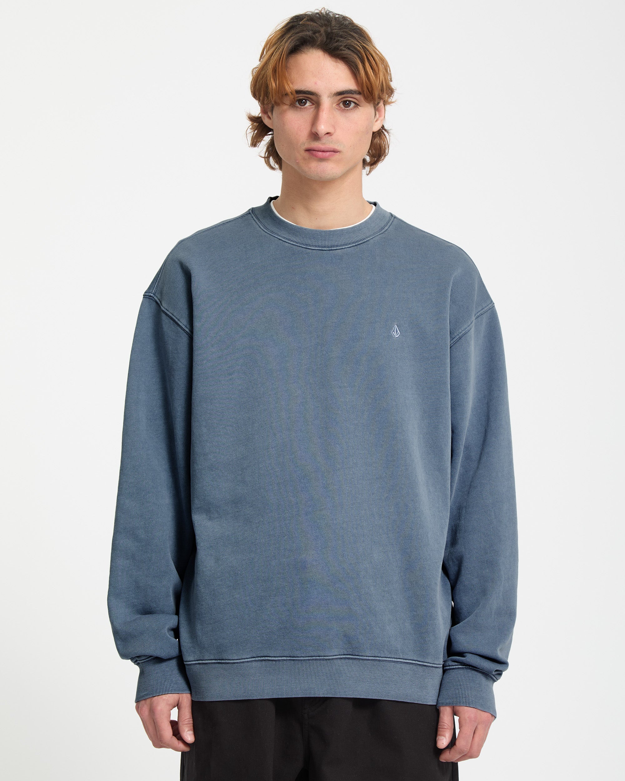 Single Stone Sweatshirt - Blue Wash - Men - Volcom EU – Volcom Europe