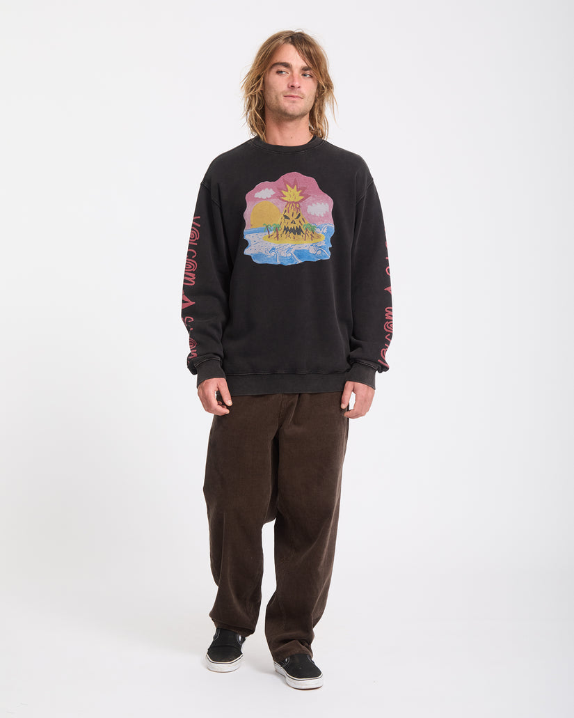 Ozzy Sweatshirt - Light Acid Black