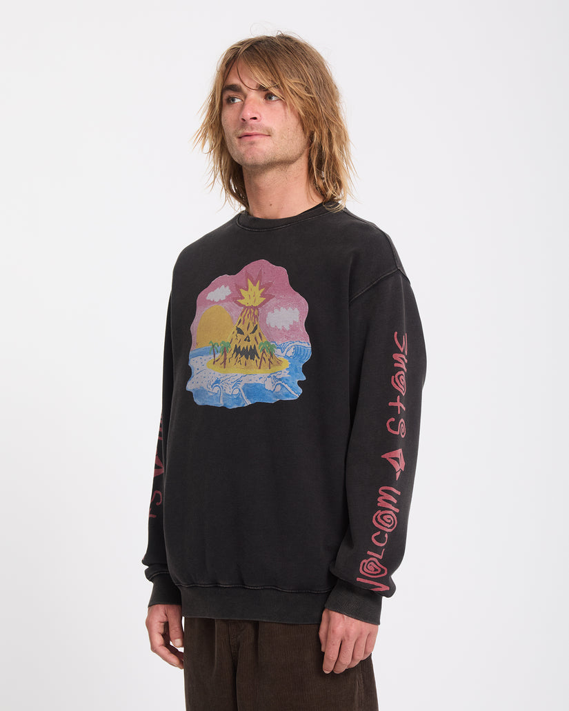 Ozzy Sweatshirt - Light Acid Black