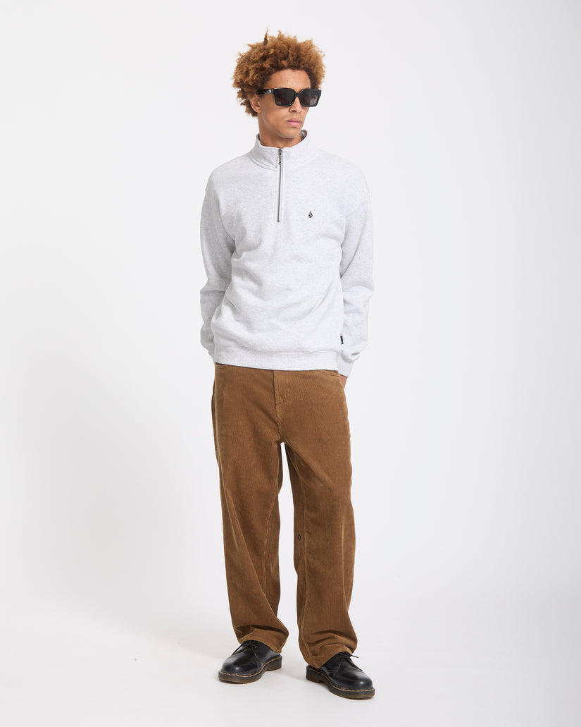 Single Stone Quarter Zip Sweatshirt - Bone Heather