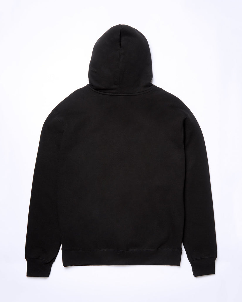 Single Stone Full Zip Hoodie - BLACK
