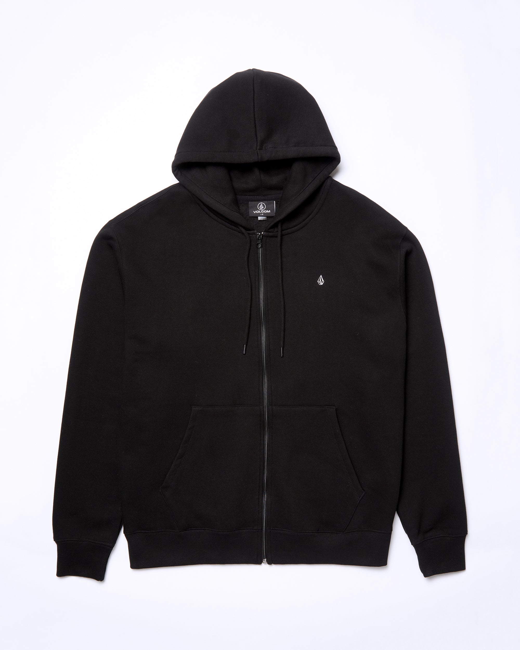 Single Stone Full Zip Hoodie - Black - Men - Volcom EU – Volcom Europe
