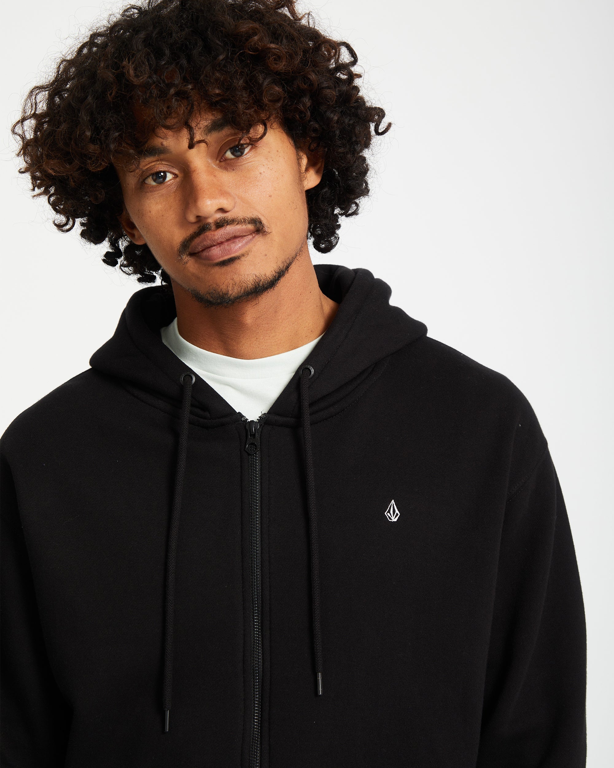 Single Stone Full Zip Hoodie - Black - Men - Volcom EU – Volcom Europe