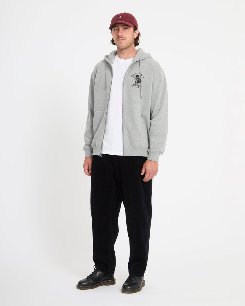 Catastrophy Full Zip Hoodie - Heather Grey