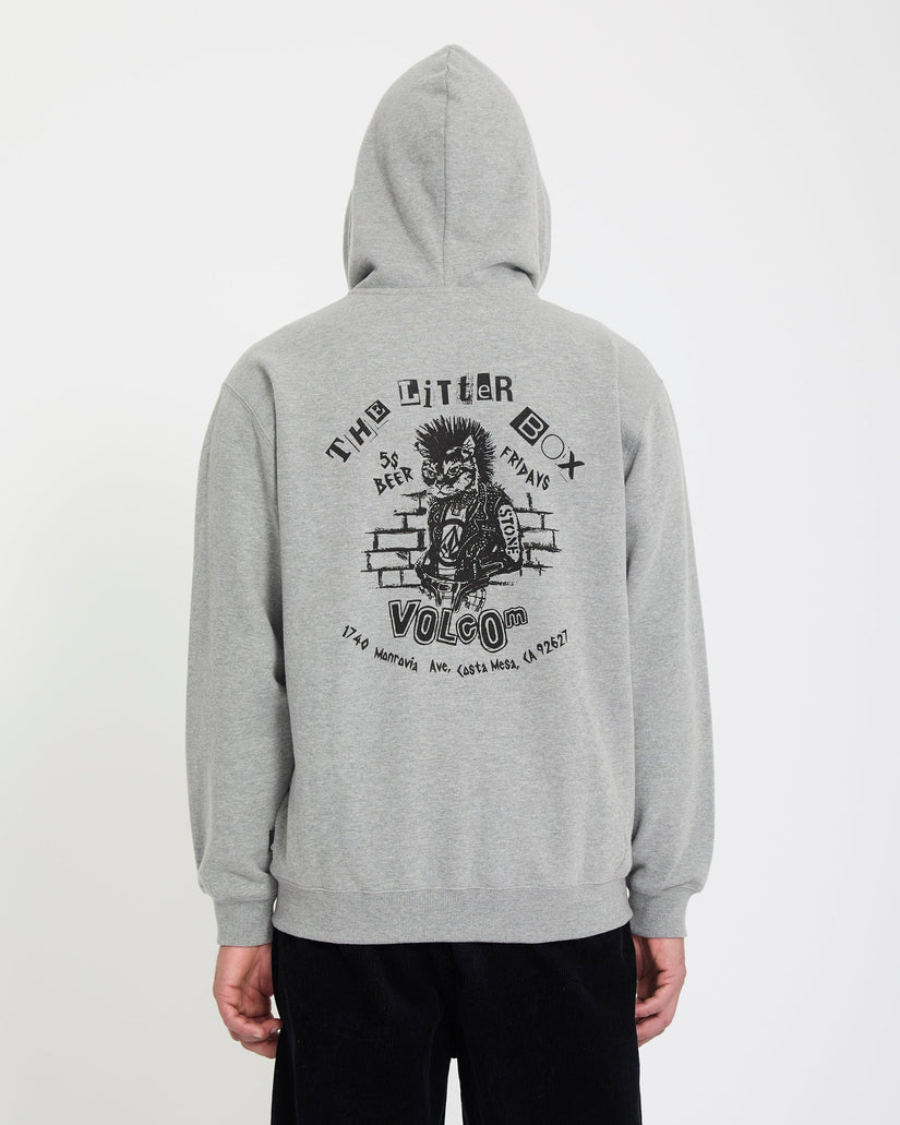 Catastrophy Full Zip Hoodie - Heather Grey