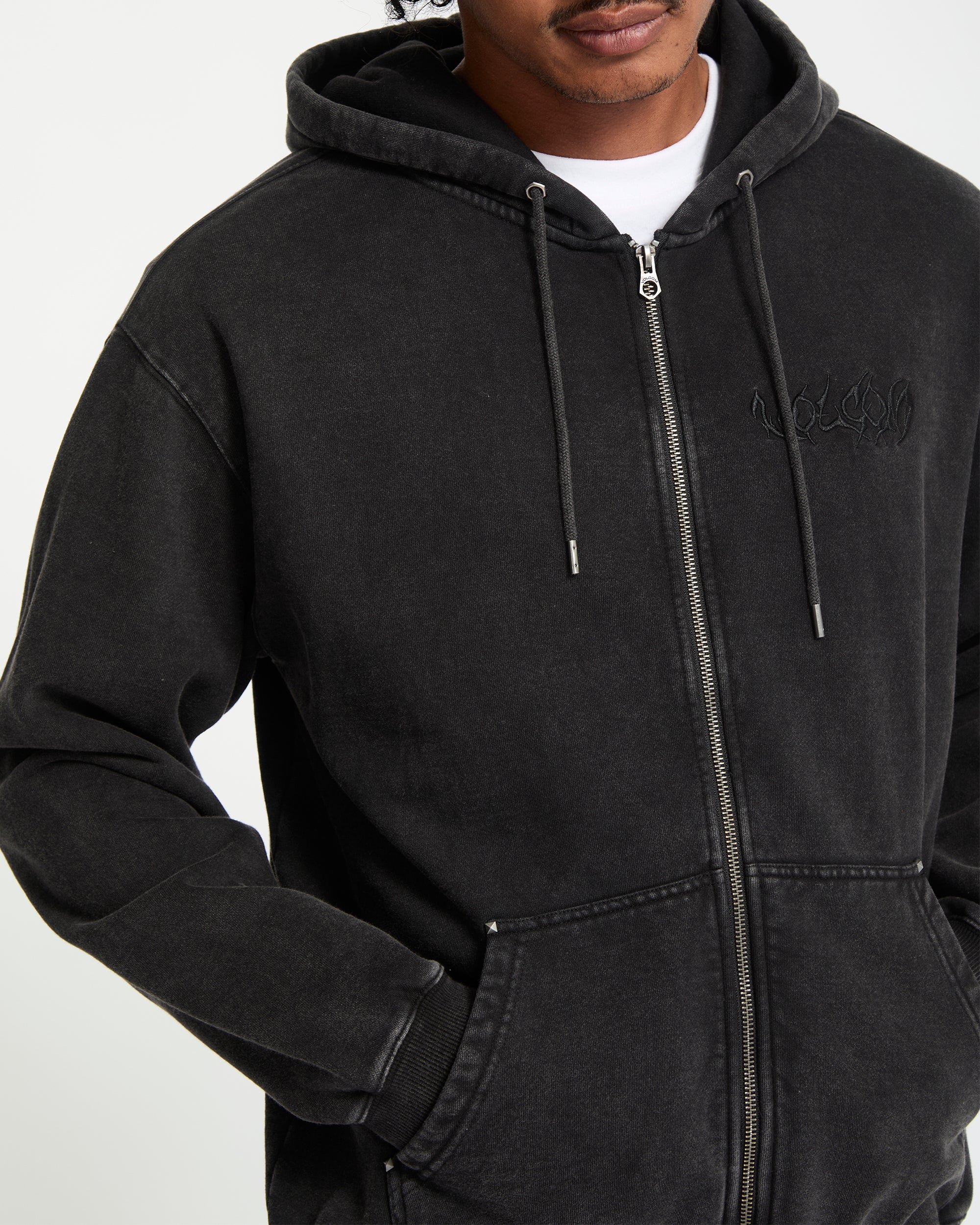 Studder Zip Hoodie - Black - Men - Volcom EU – Volcom Europe