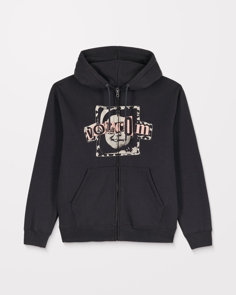 Stick Stoner Zip Hoodie - Antique Black