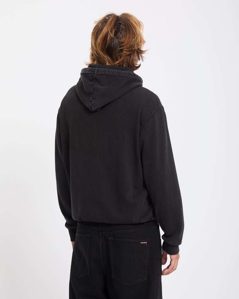Studder Zip Hoodie - Black
