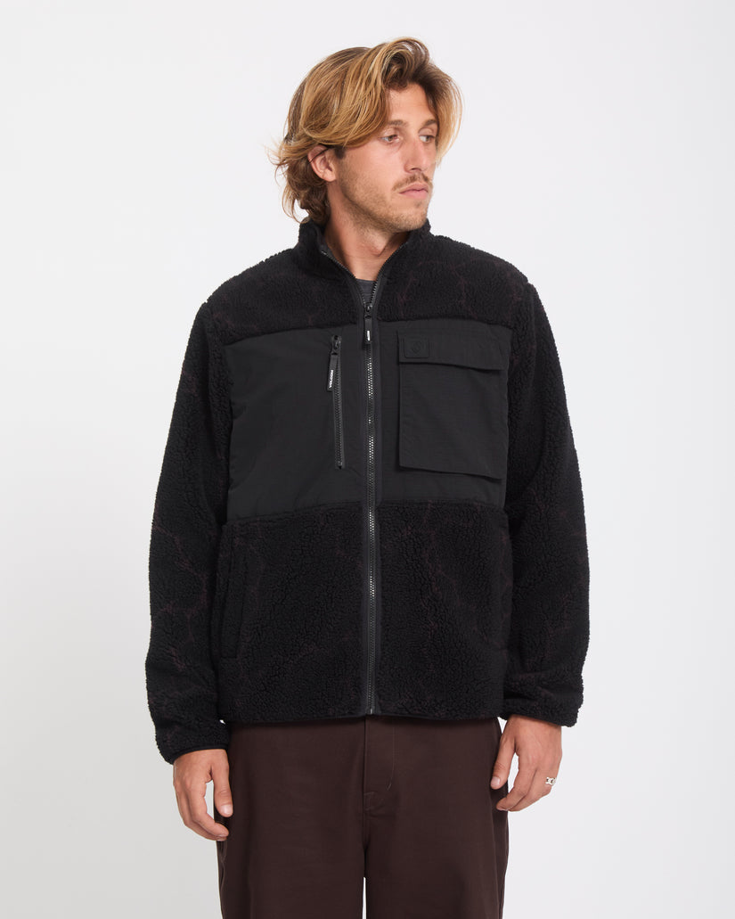 Storm Stone Zip Sherpa Jacket - Raisin