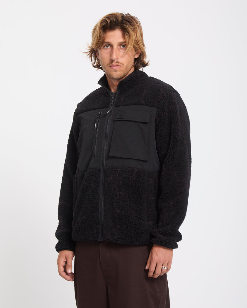 Storm Stone Zip Sherpa Jacket - Raisin