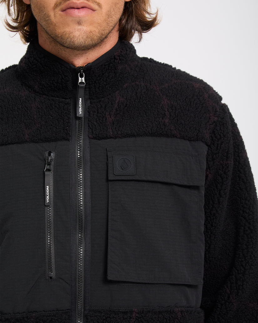 Storm Stone Zip Sherpa Jacket - Raisin