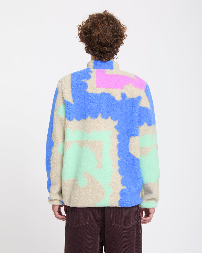 Carrau Fuzzar Zip Sherpa Jacket - Multi