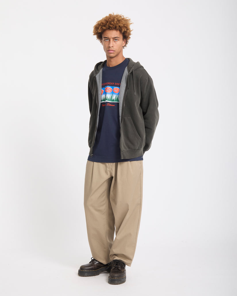 Single Stone Zip Sweatshirt - Rinsed Black