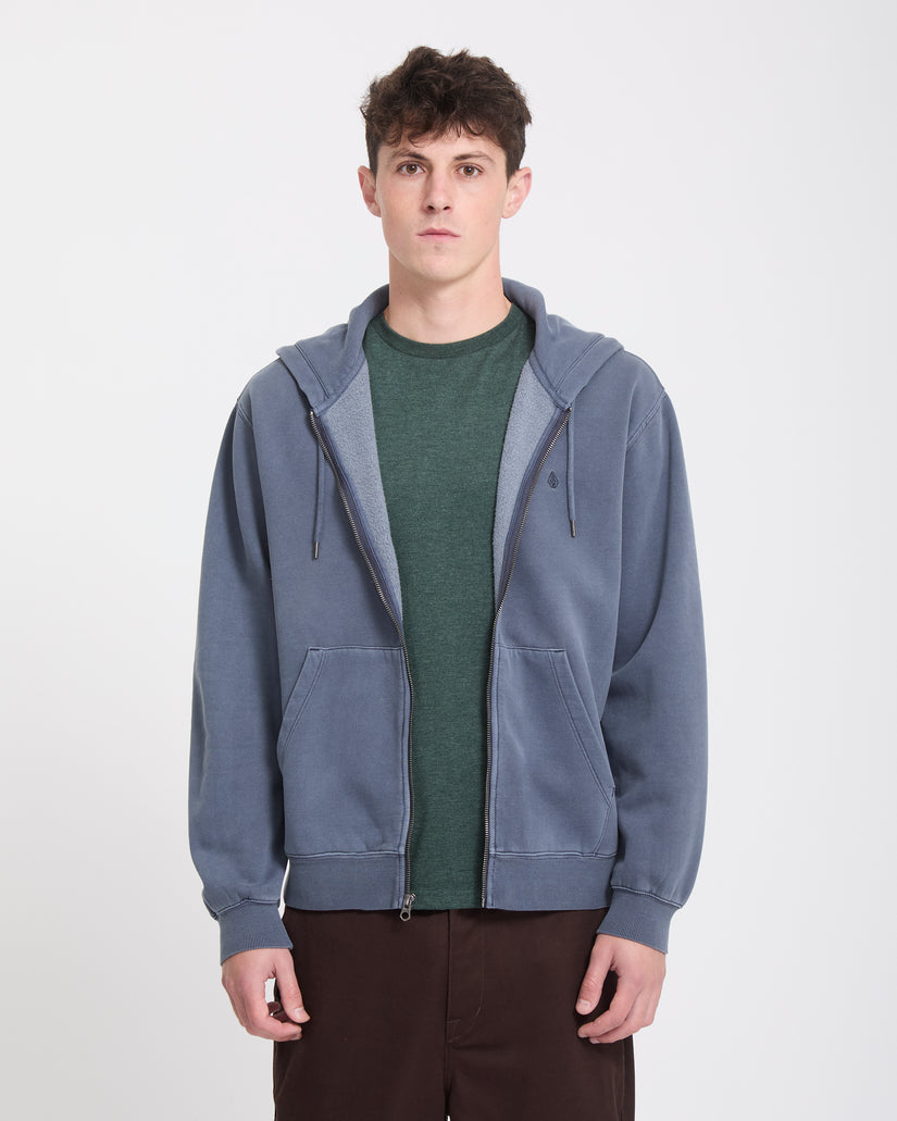 Single Stone Zip Sweatshirt - Storm Blue