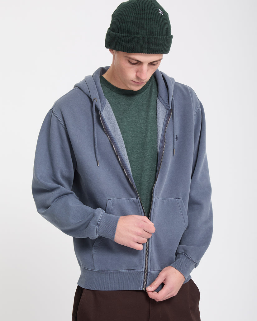 Single Stone Zip Sweatshirt - Storm Blue