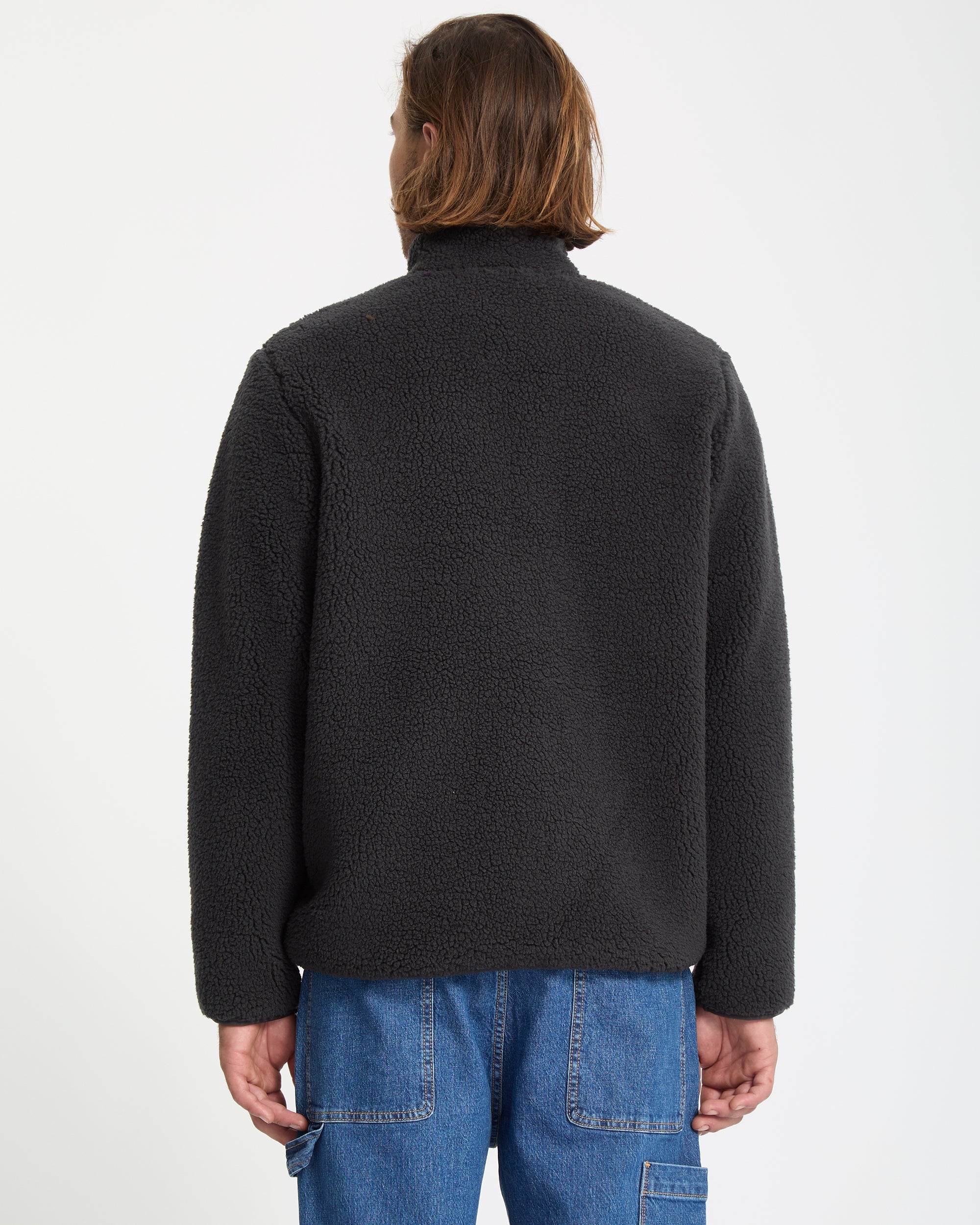 Storm Stone Zip Sweatshirt - Rinsed Black - Men - Volcom EU