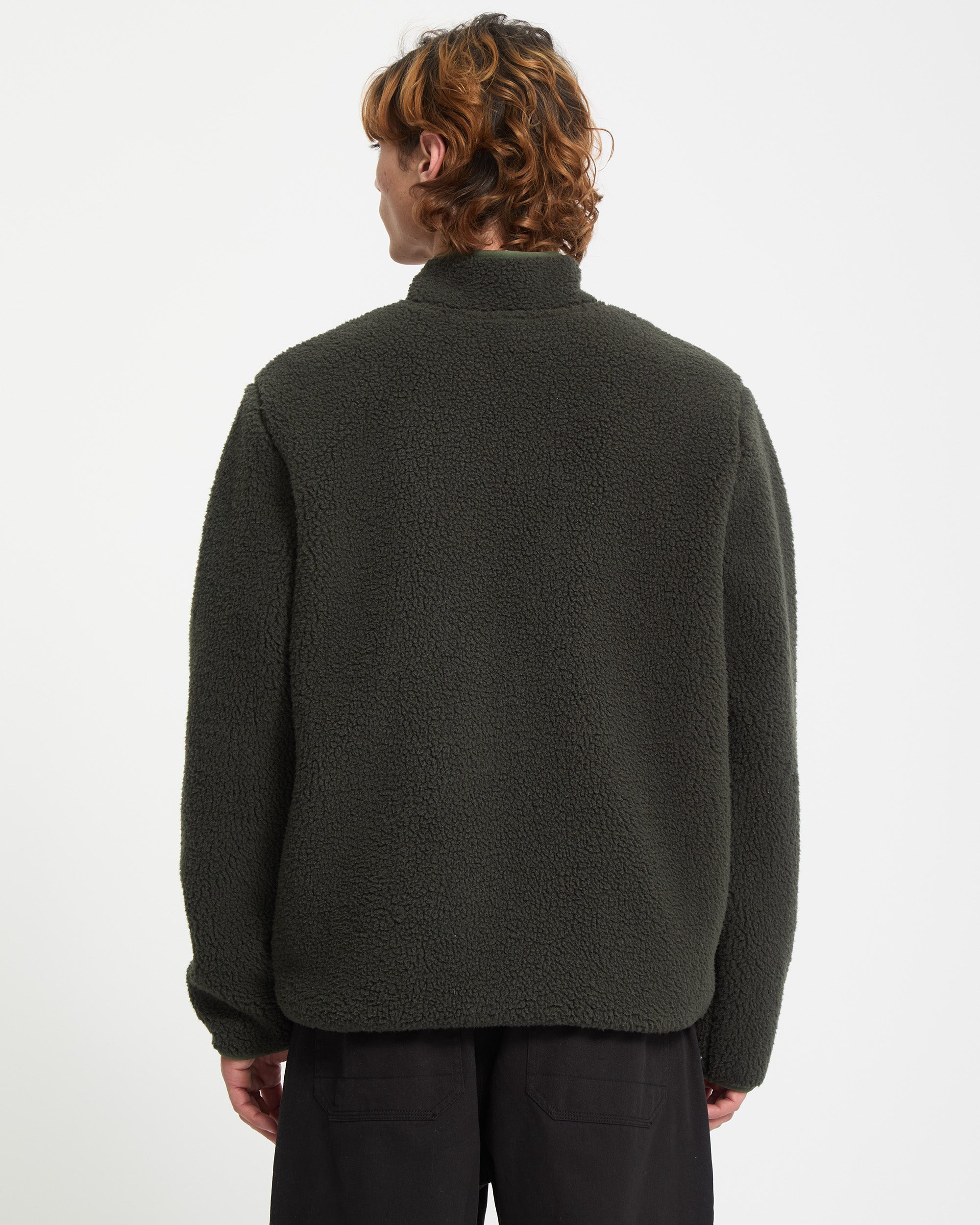 Storm Stone Zip Sweatshirt - Rinsed Black - Men - Volcom EU