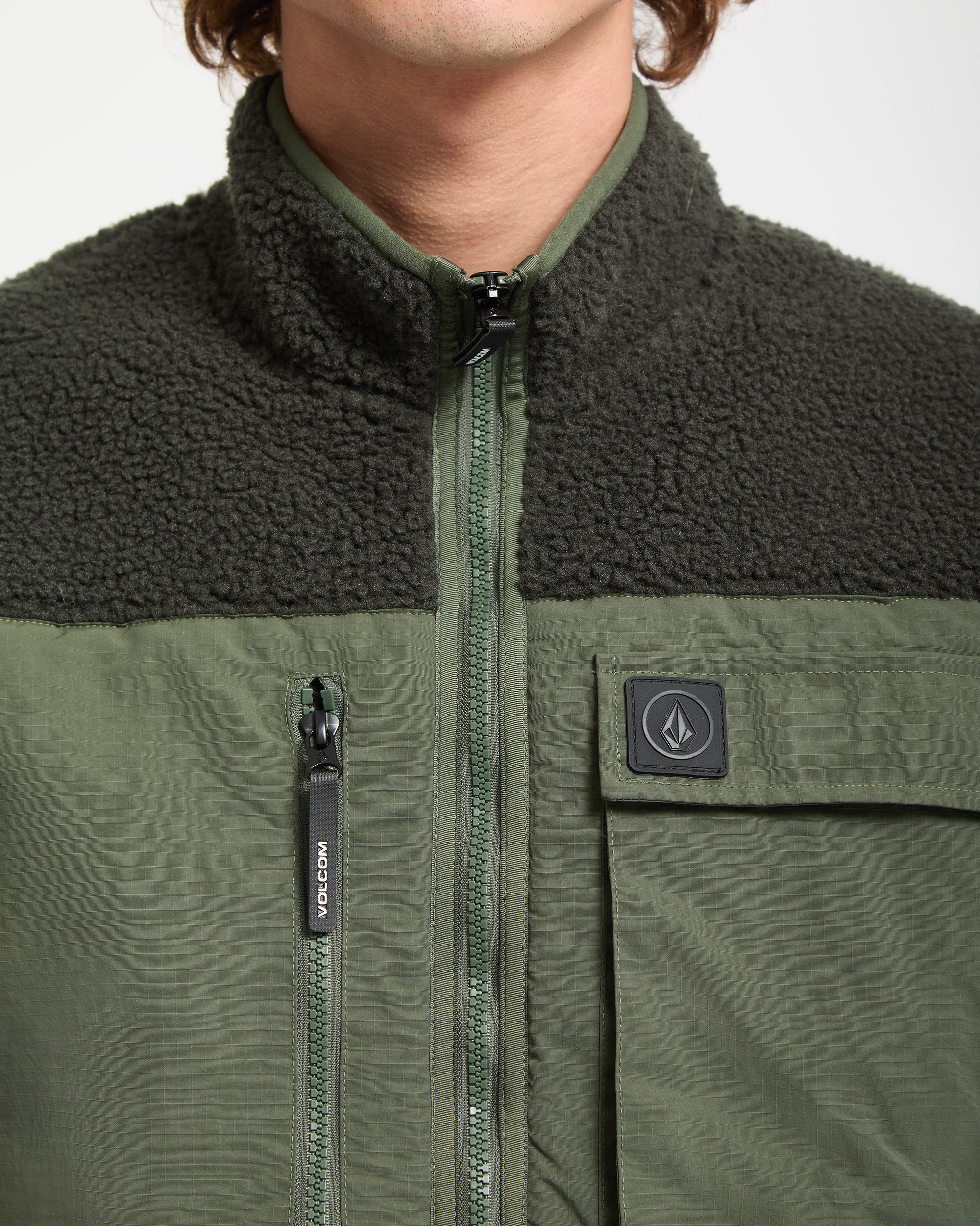 Storm Stone Zip Sweatshirt - Rinsed Black - Men - Volcom EU