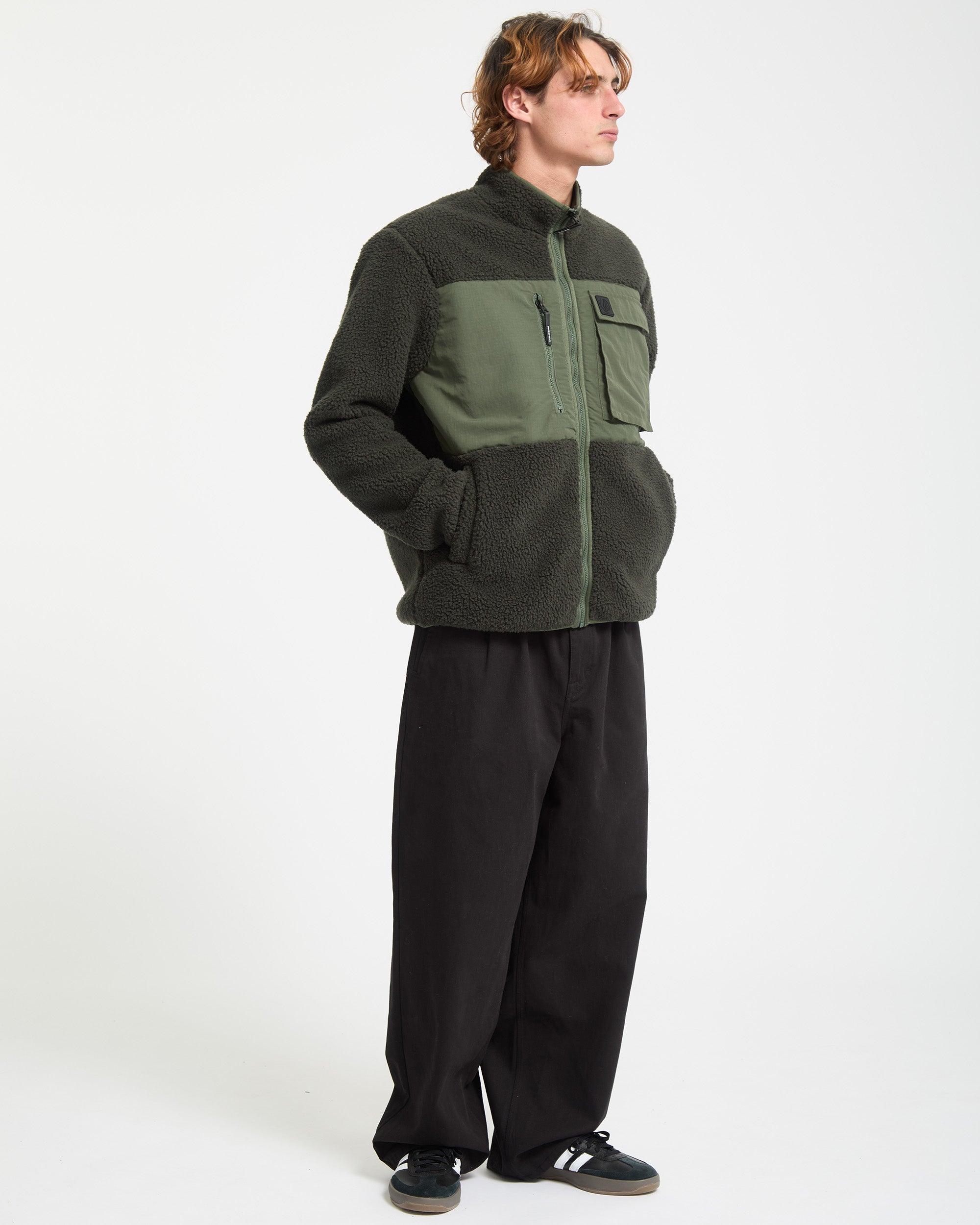 Storm Stone Zip Sweatshirt - Rinsed Black - Men - Volcom EU