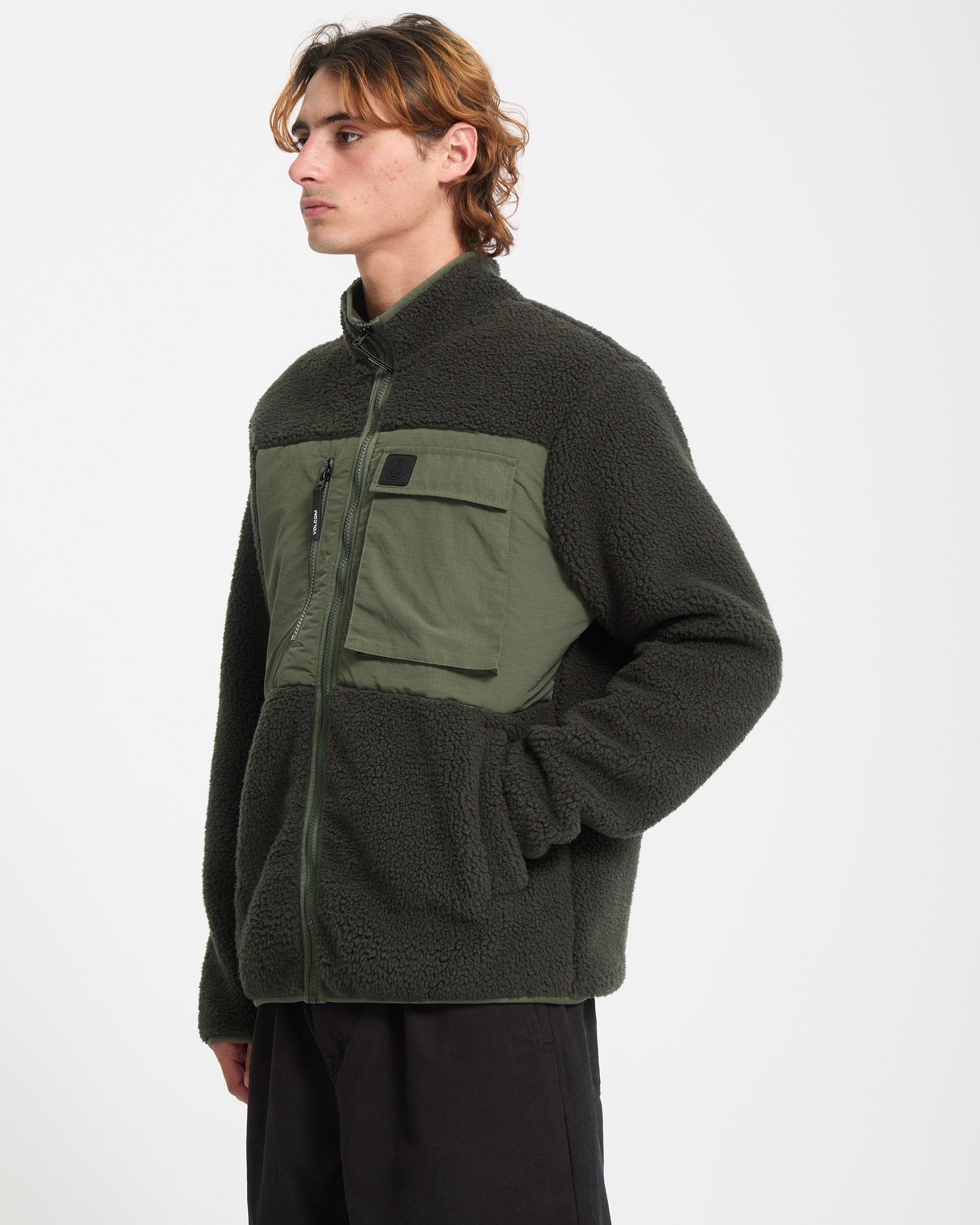 Storm Stone Zip Sweatshirt - Rinsed Black - Men - Volcom EU