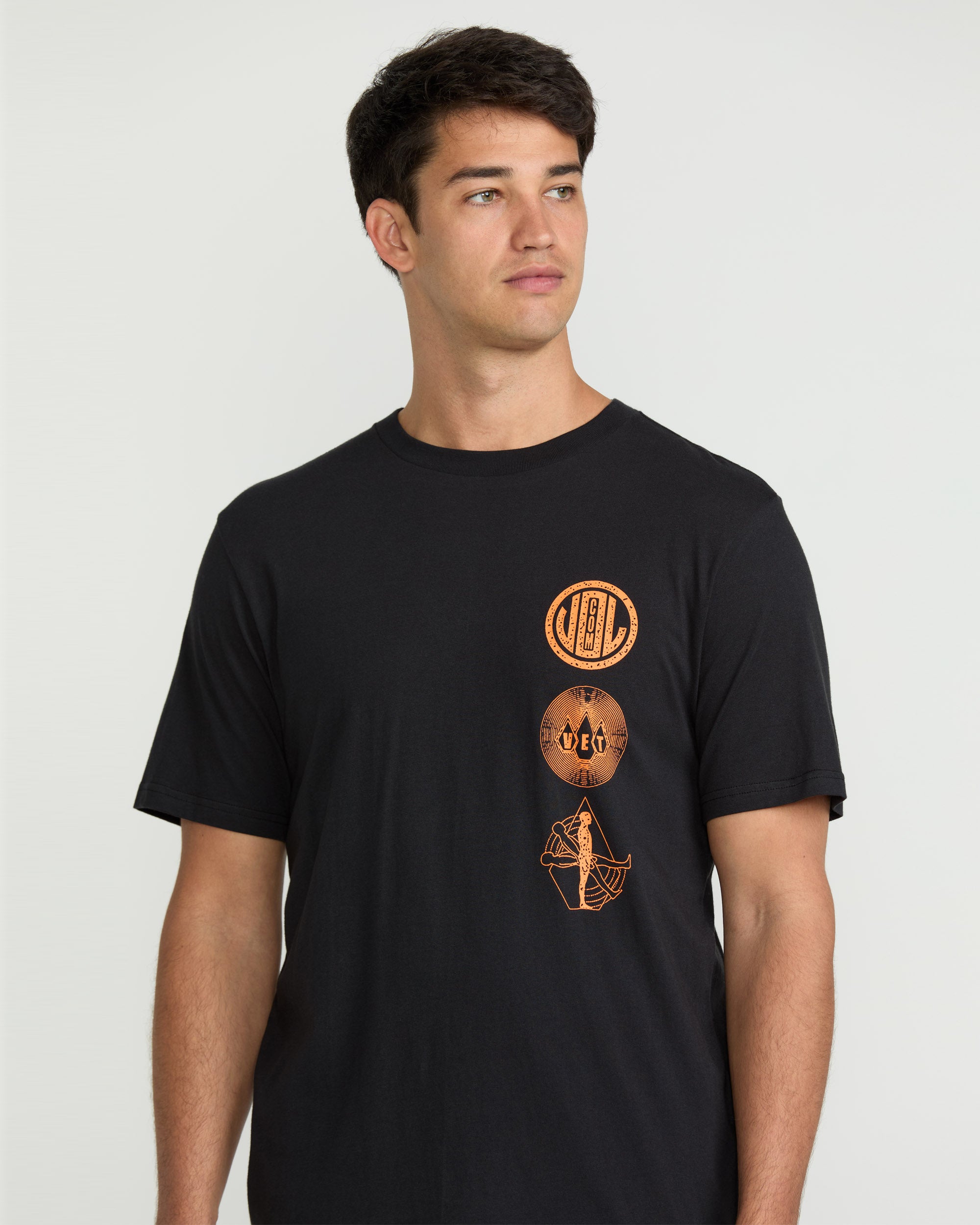 Distance T-Shirt - Antique Black- Men - Volcom EU – Volcom Europe