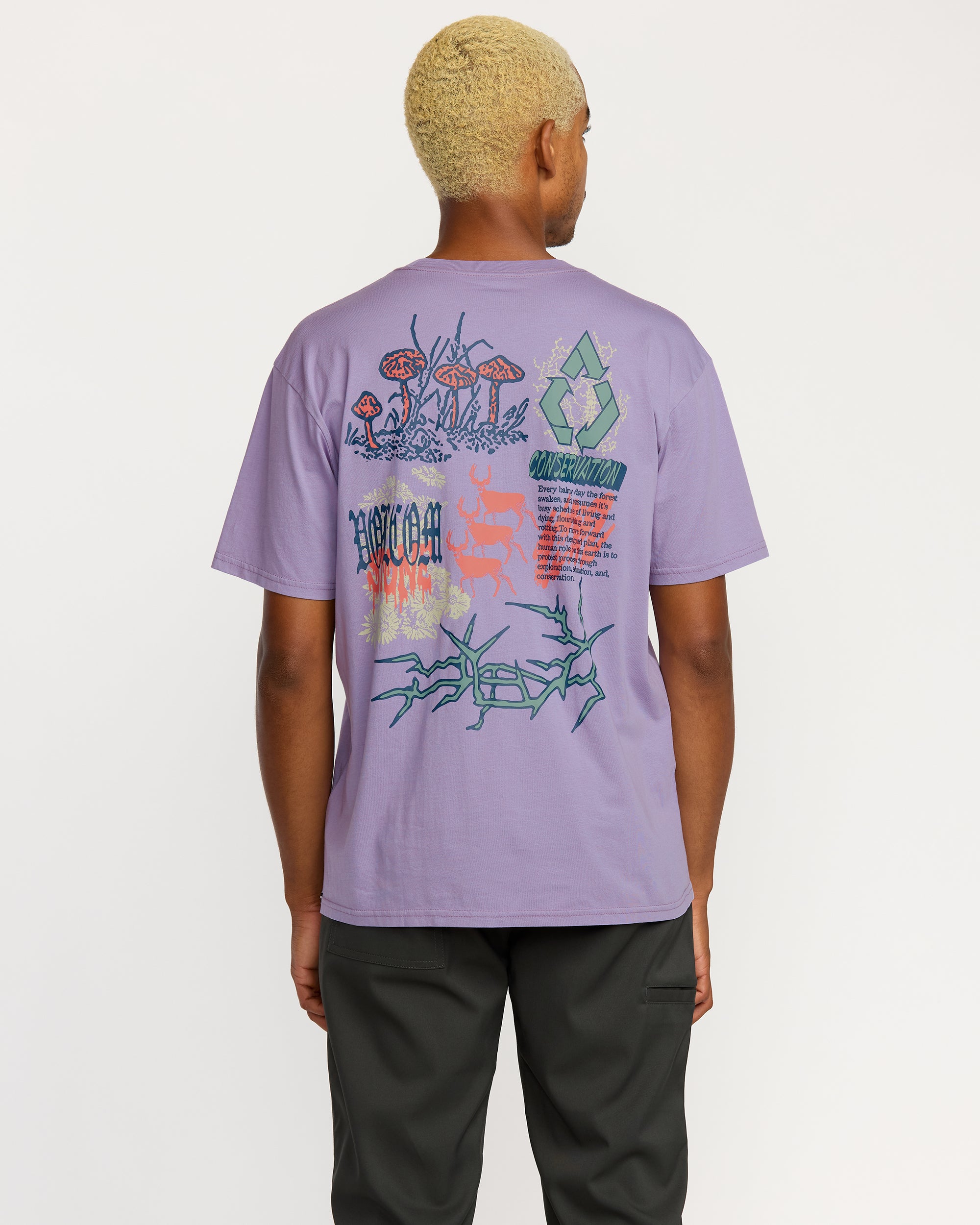 Stone Matter T-Shirt - Purple Ash - Men - Volcom EU – Volcom Europe
