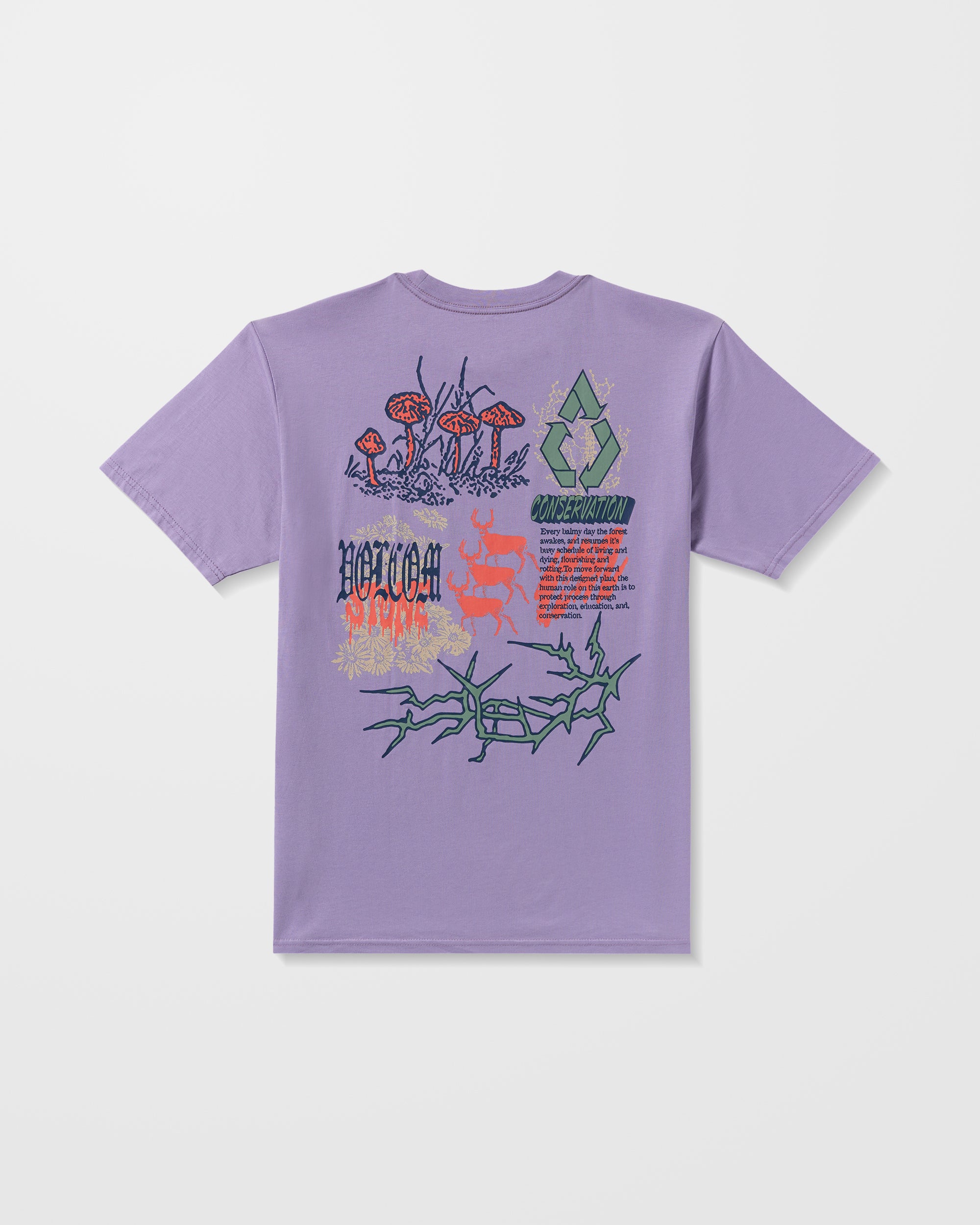 STONE  Tシャツ パープル Stone Matter T-Shirt - Purple Ash - Men - Volcom EU – Volcom Europe