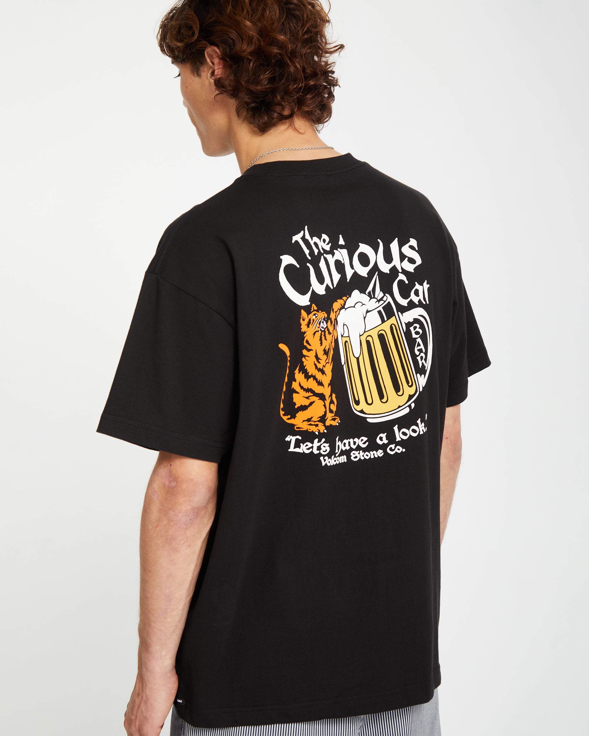 Curious Cat T-shirt - BLACK - Men - Volcom EU – Volcom Europe