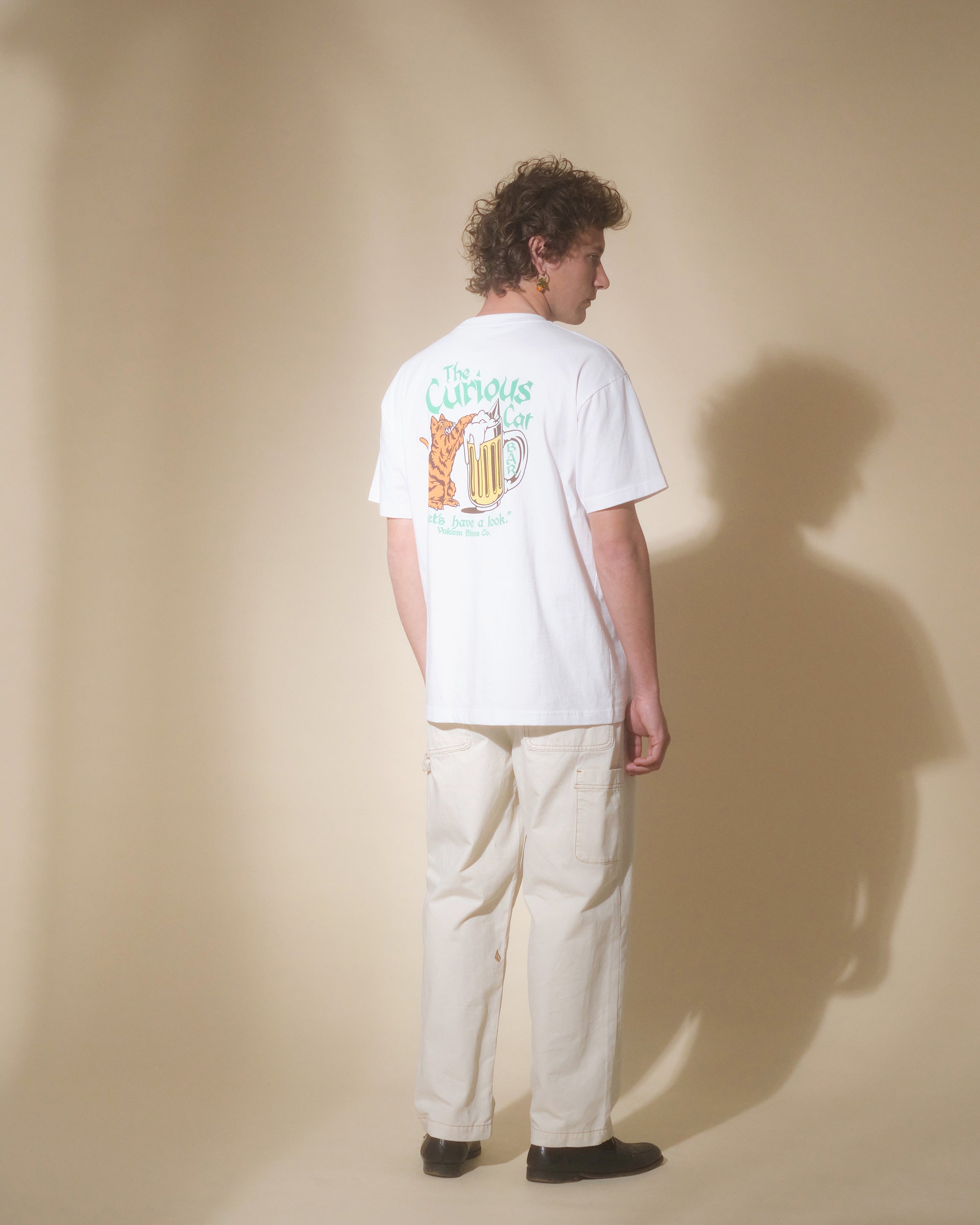Curious Cat T-shirt - WHITE - Men - Volcom EU – Volcom Europe
