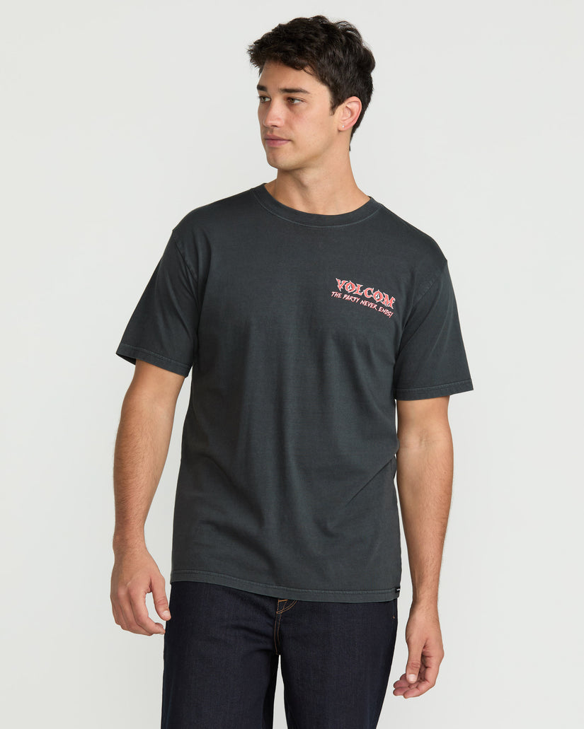 VOLCOM Patchwork Men's T-Shirt - 100% Cotton, Crew Neck