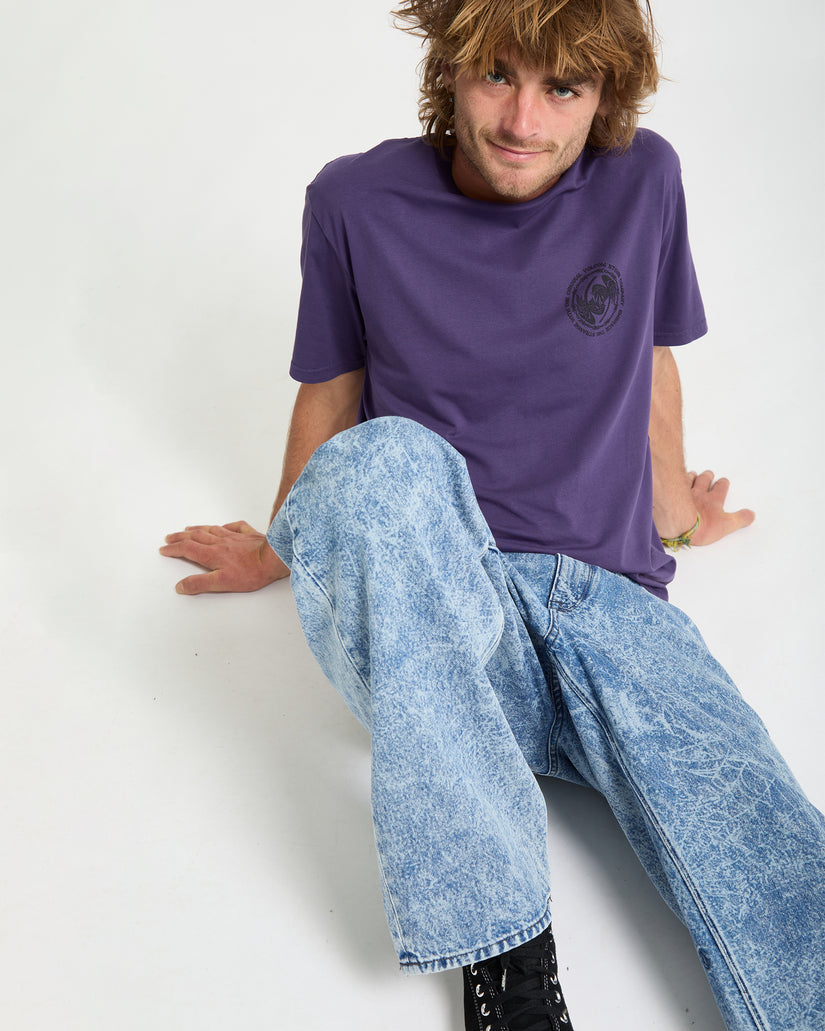 Circlepalm T-Shirt - Dark Purple
