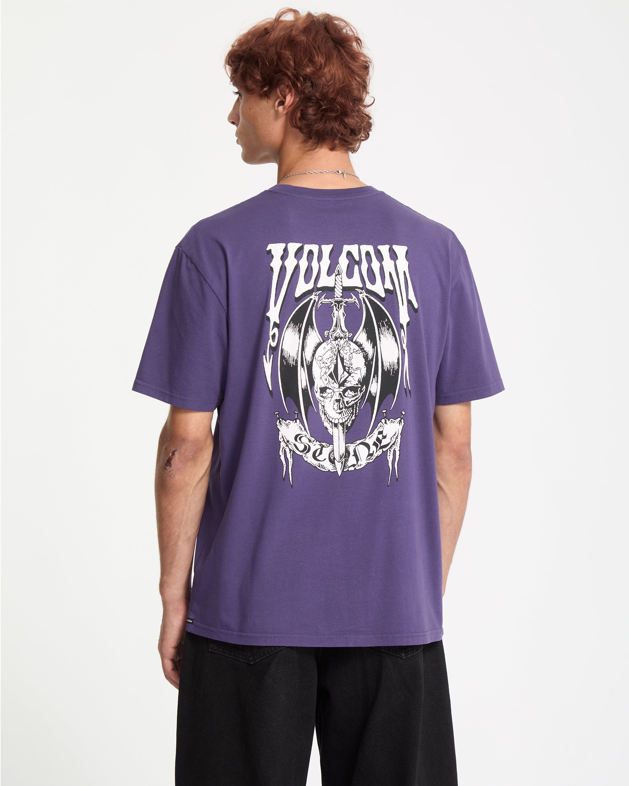 Sworder T-Shirt - Dark Purple - Men - Volcom EU – Volcom Europe
