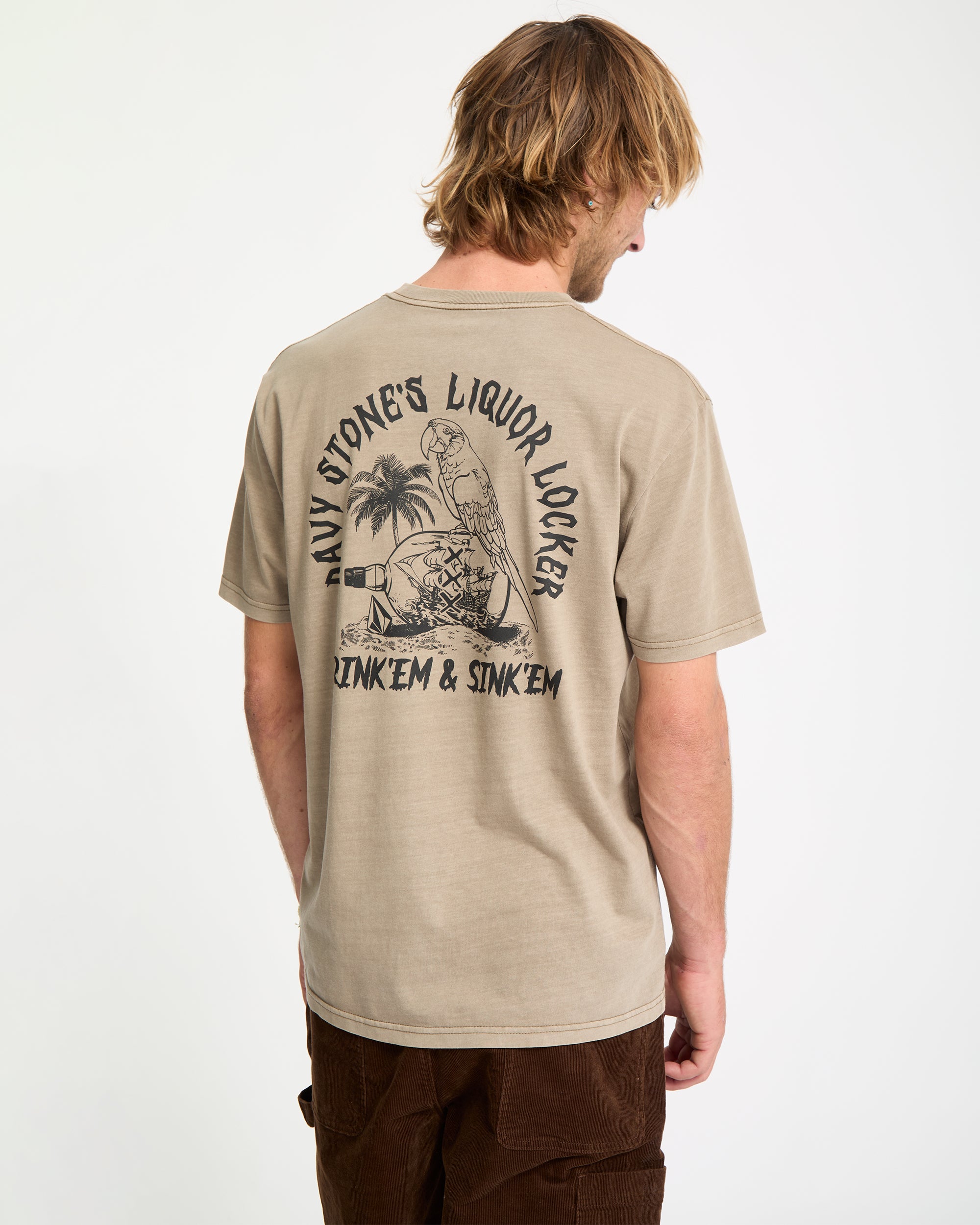Liquor Locker T-Shirt - Brindle - Men - Volcom EU – Volcom Europe