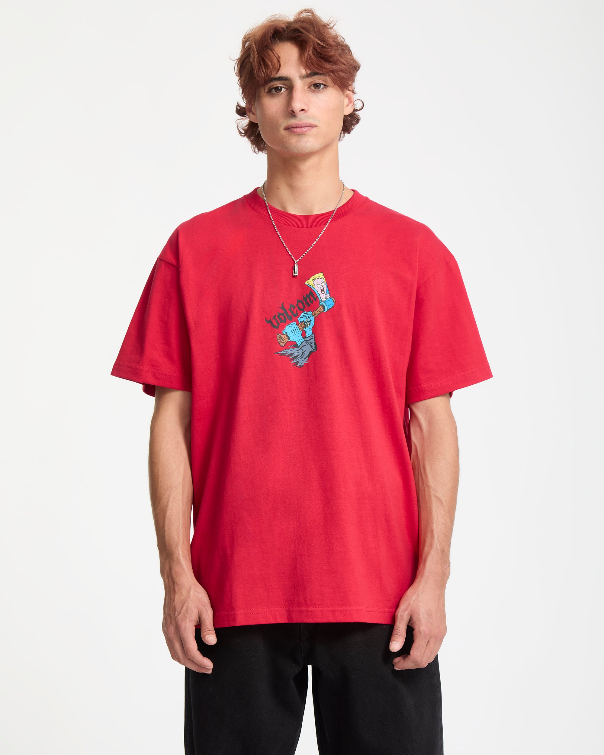 WARP reasonable person Tシャツ レッド J.J. Villard T-Shirt 3 - Lifeguard Red - Men - Volcom EU – Volcom