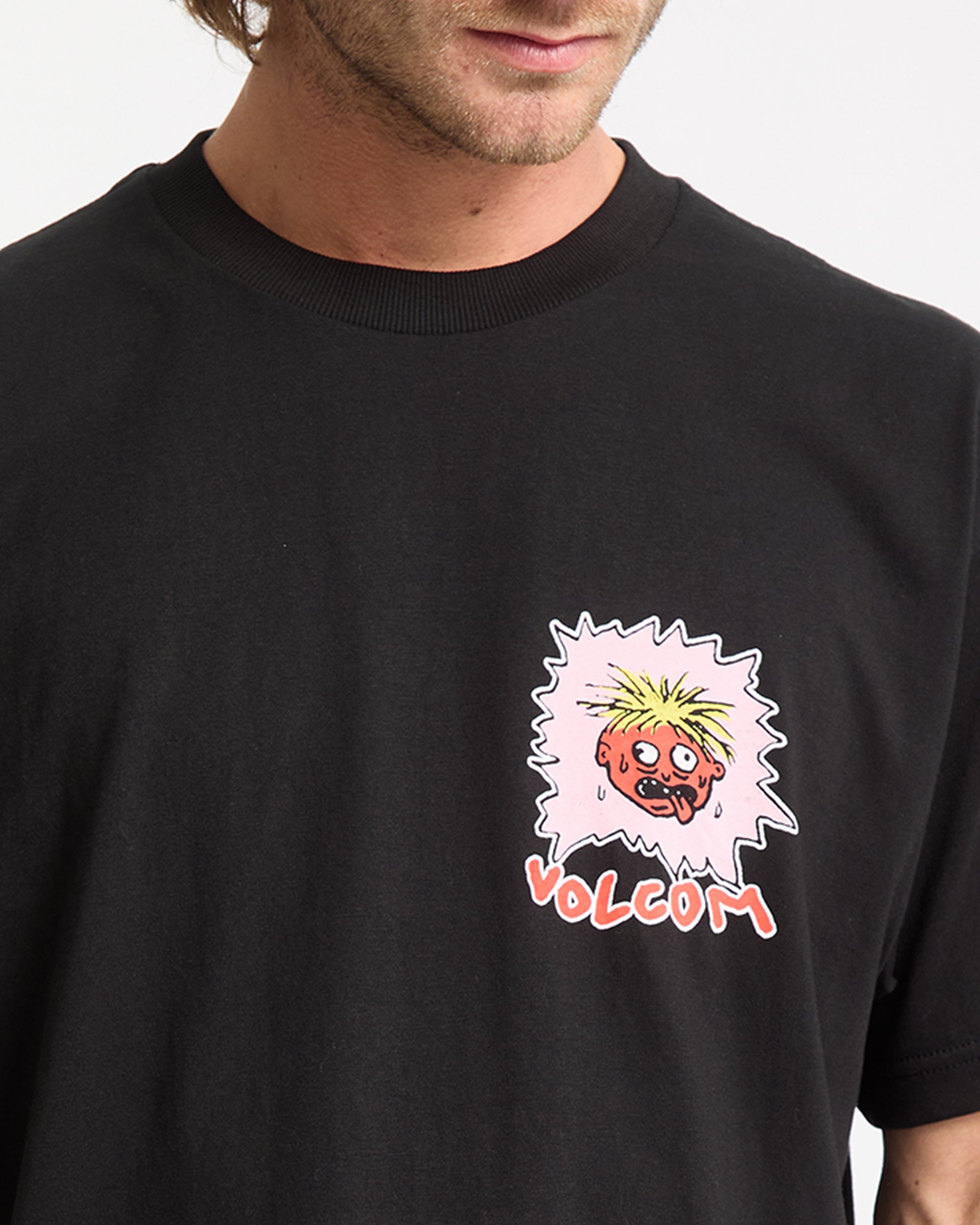 フラミンゴ Chomp Chomp T-Shirt - Black - Men - Volcom EU – Volcom Europe