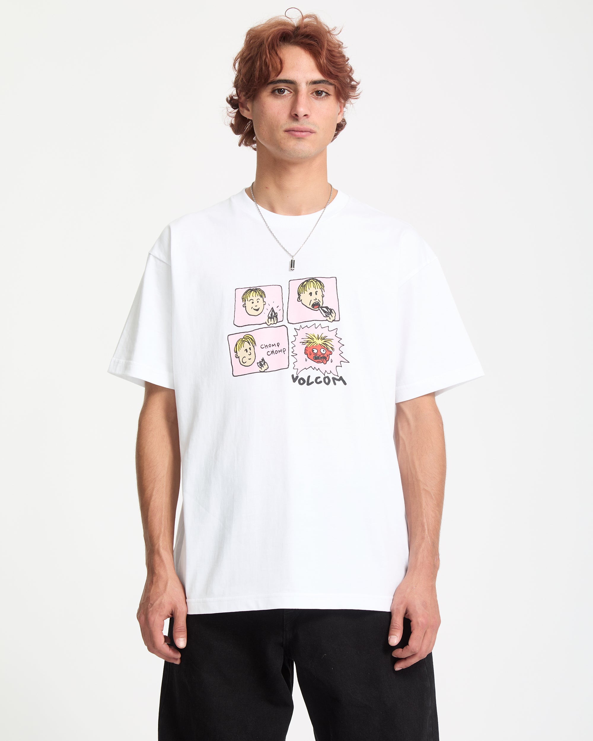Chomp Chomp T-Shirt - White - Men - Volcom EU – Volcom Europe