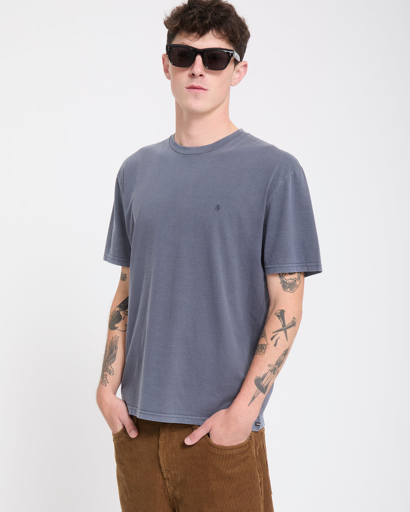 Solid Stone T-Shirt - Storm Blue