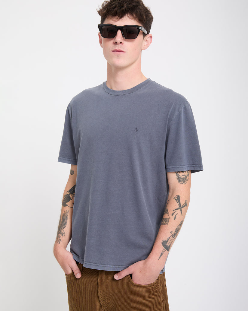 Solid Stone T-Shirt - Storm Blue