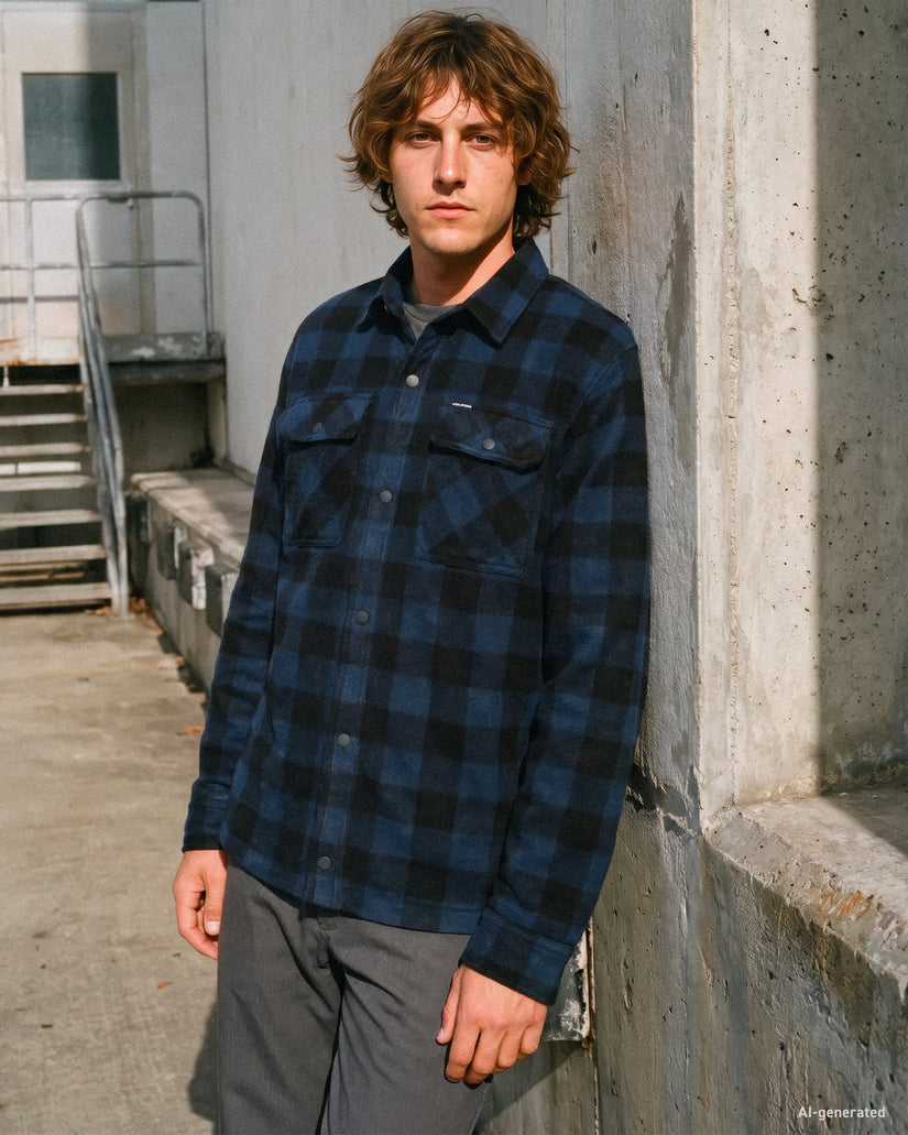 Bowered II Fleece Shirt - Marine