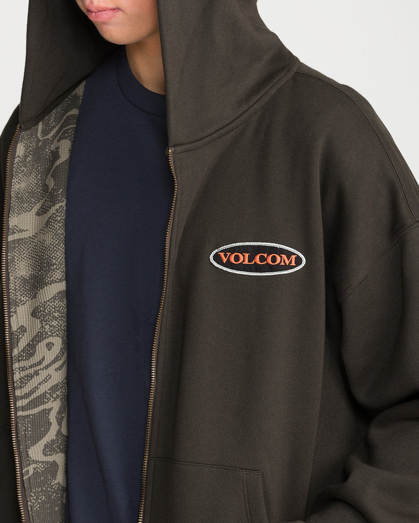 Driggs Zip Up Hoodie - Rinsed Black