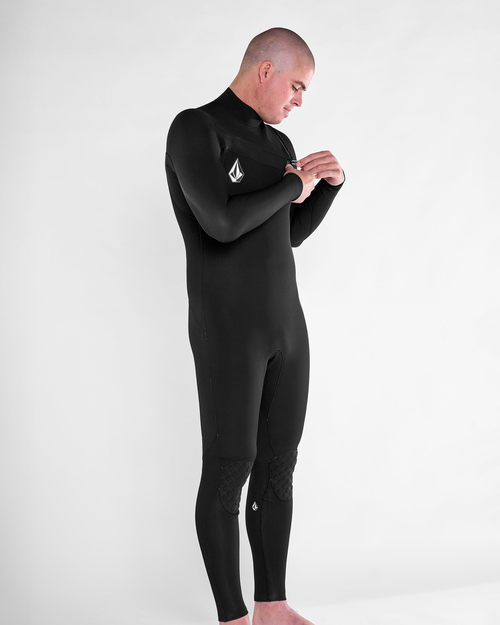 VOLCOM ブラック フルスーツ 3/2mm Modulator 3/2Mm Chest Zip Full Wetsuit - Black - Men - Volcom EU