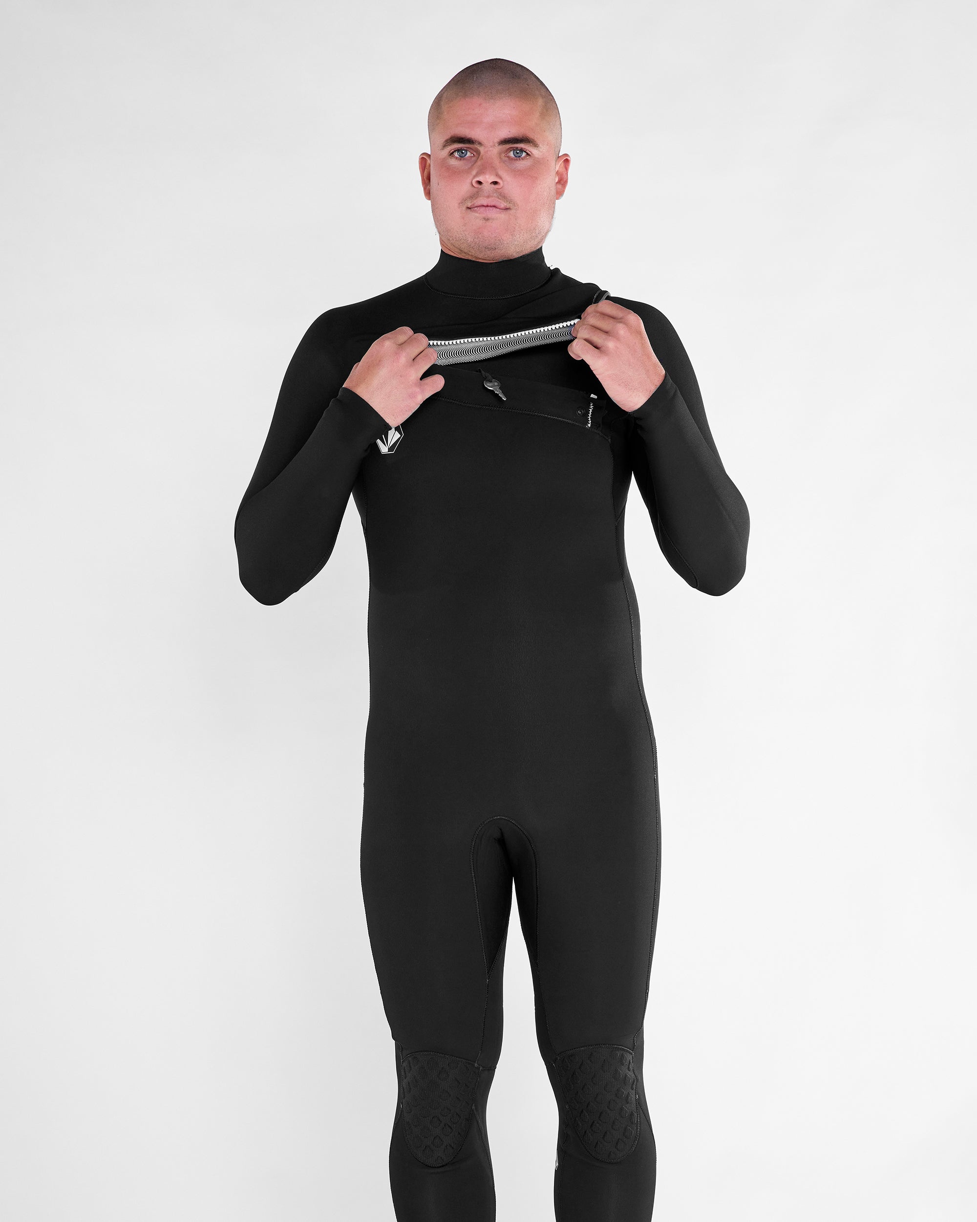 Modulator 4/3Mm Chest Zip Full Wetsuit - Black - Men - Volcom EU