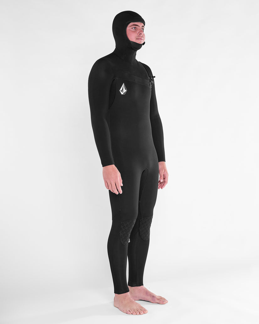 Combinaison de surf Modulator à capuche 4/3Mm zippée poitrine - Black