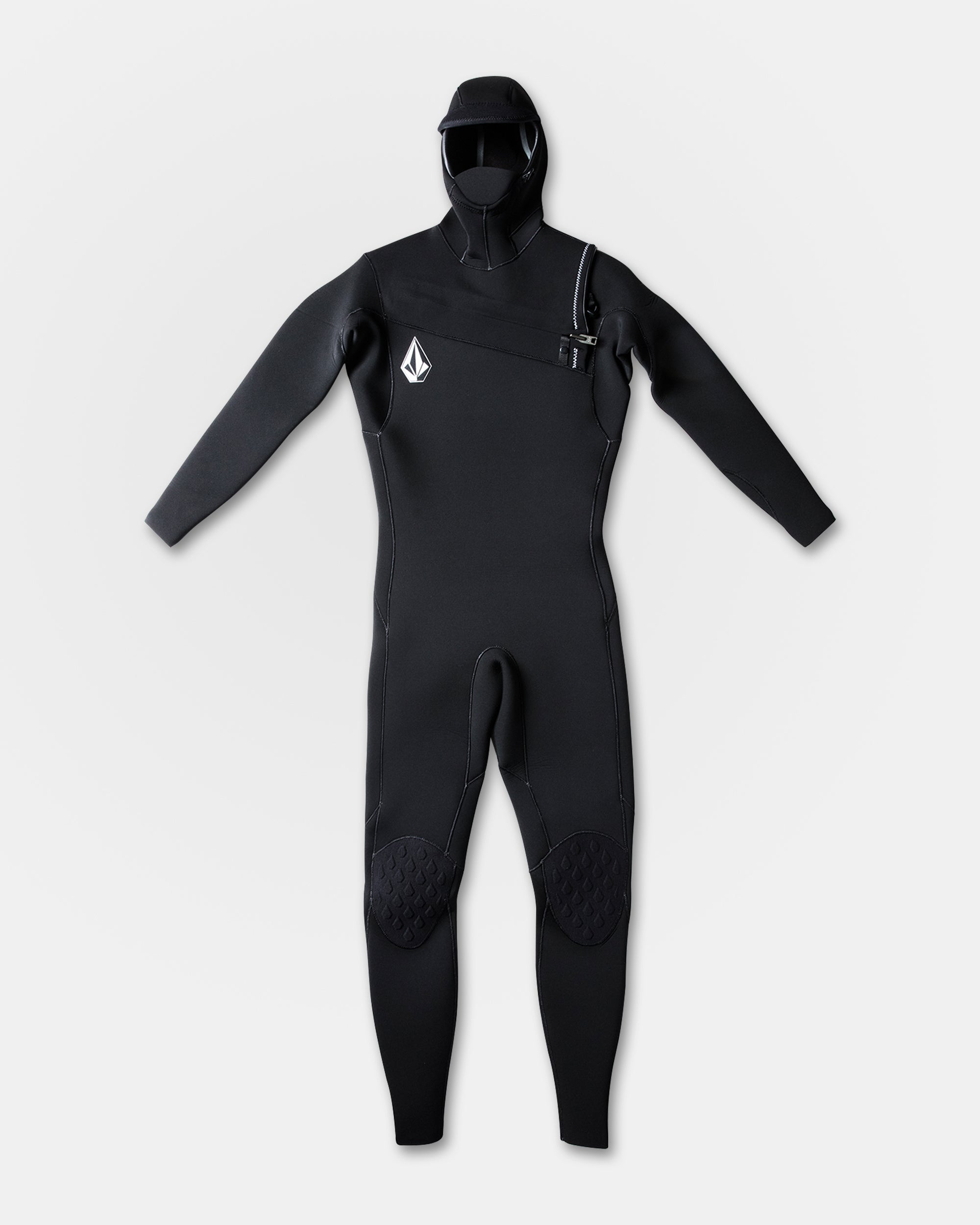 Modulator 4/3Mm Hooded Chest Zip Wetsuit - Black - Men - Volcom EU