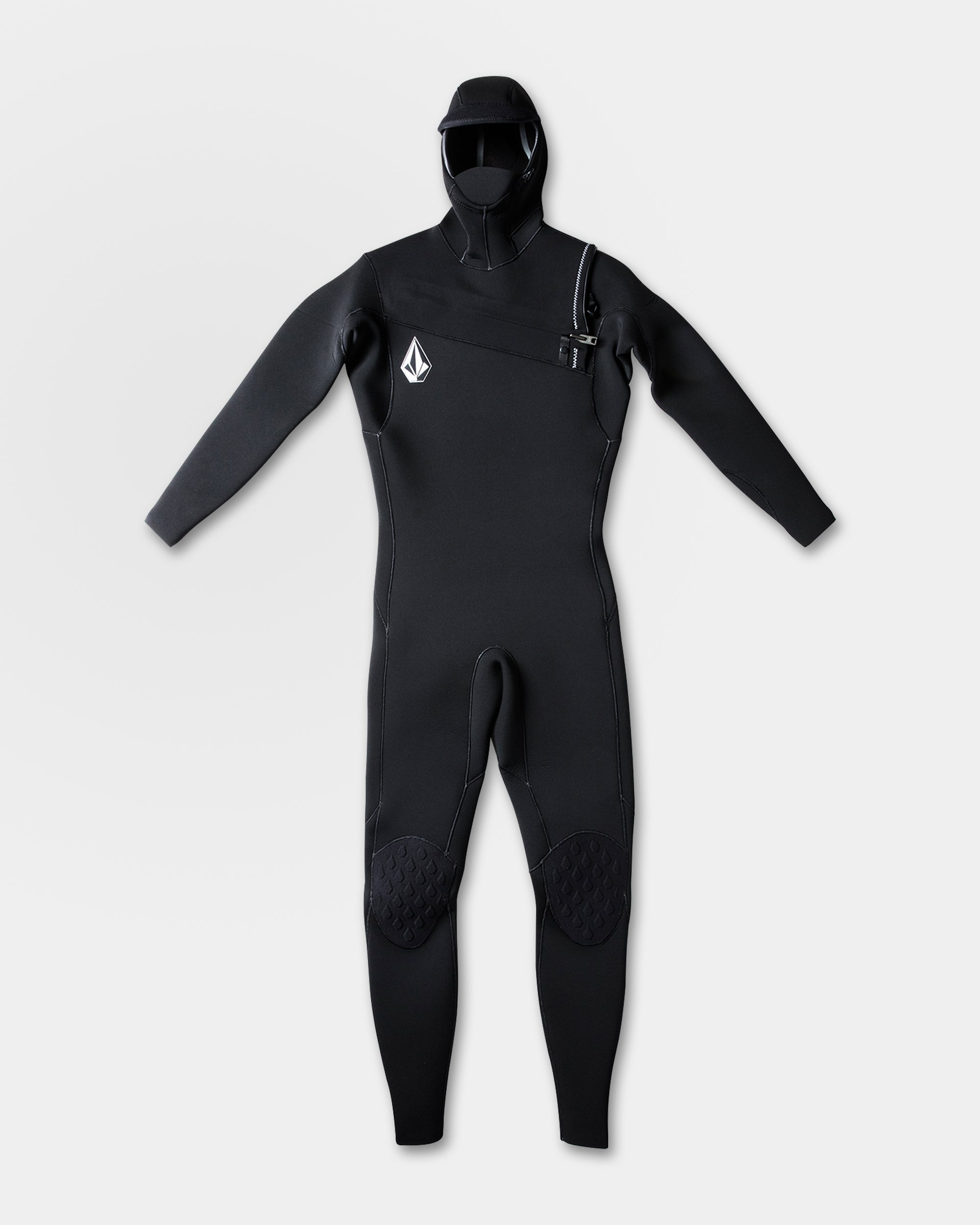 Modulator 5/4/3Mm Hooded Chest Zip Wetsuit - Black - Men - Volcom
