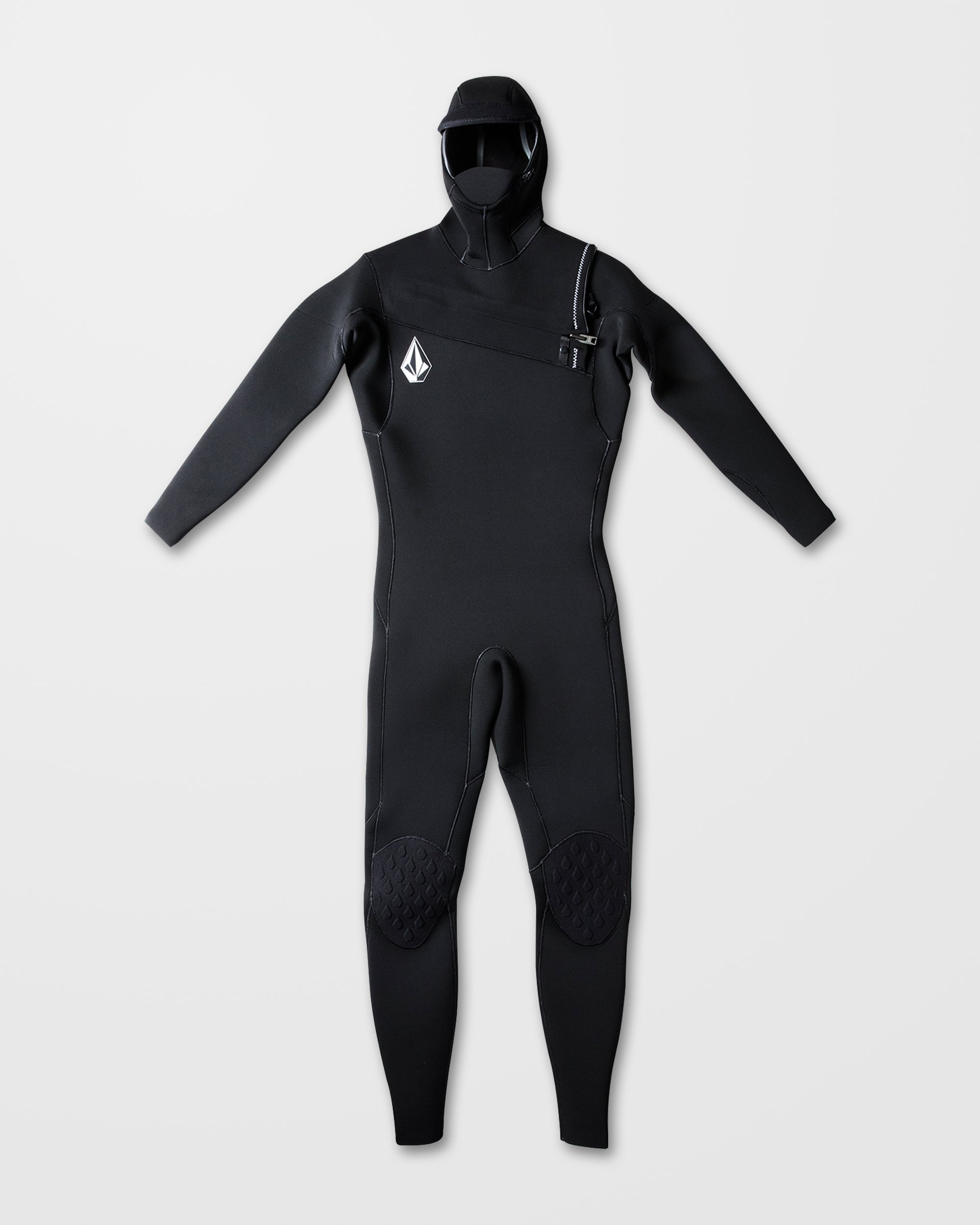 Modulator 5/4/3Mm Hooded Chest Zip Wetsuit - Black - Men - Volcom