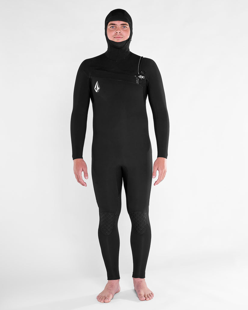 Combinaison de surf Modulator à capuche 5/4/3Mm zippée poitrine - Black